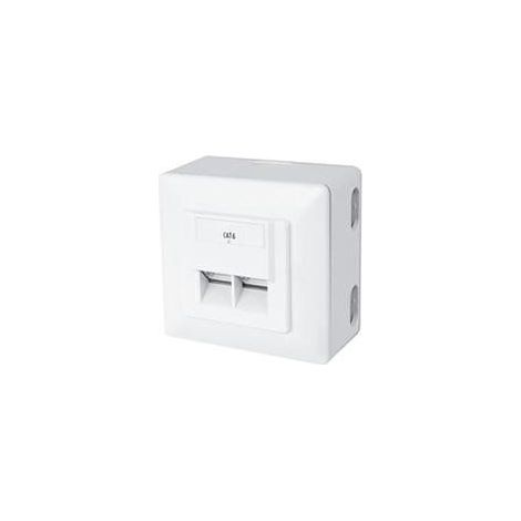Conector de comunicación de datos de montaje en superficie 2x RJ45 STP cat. 6 DN-9006-N (1/3)
