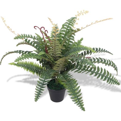 Helecho artificial con macetero 60 cm verde