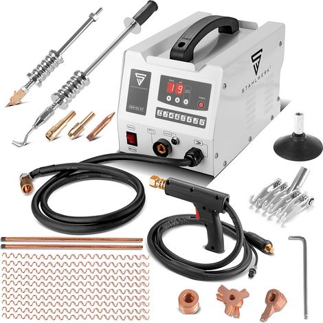 Stahlwerk – Ausbeulspotter CBR-90 ST 3000W – 6800A für Stahlblech – 230V – Zubehör für Kfz-Reparatur – Blechstärke 0,8-1,6mm (1/5)