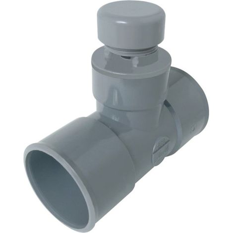té pvc - anti-vide - femelle / femelle - diamètre 40 mm - nicoll atvh