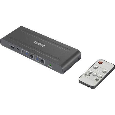 SpeaKa Professional SP-HDA-300 2+1 ports Switch HDMI UHD 4K @ 60 Hz (1/4)