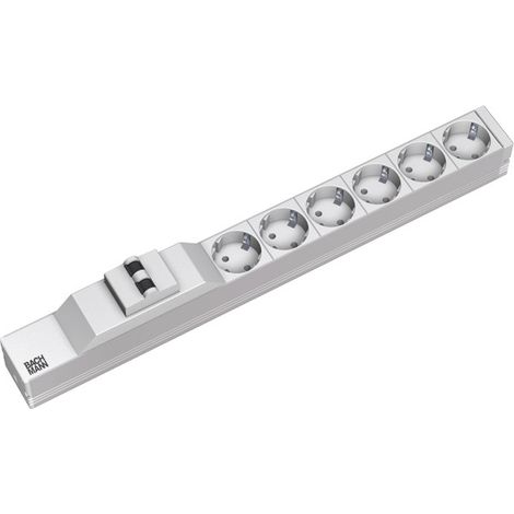 BACHMANN 19" 1HE 6xCEE7/3 1xLS 2,0m CEE7/7, 333.412