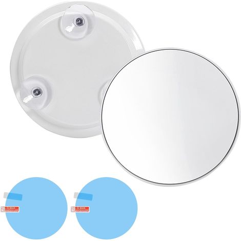 Lot de 3 miroirs grossissants avec 3 ventouses, miroir de maquillage pour la précision, petit miroir mural pour maquillage précis, salle de bain, voyage (1/5)