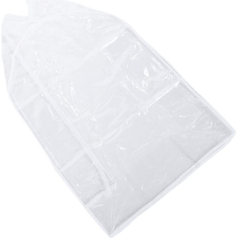 Housse à vêtements transparente pour penderie, idéale pour suspendre manteaux, vestes et robes. Dimensions : 60 x 30 x 90 cm / 23,6 x 11,8 x 35,4 pouces. (1/5)