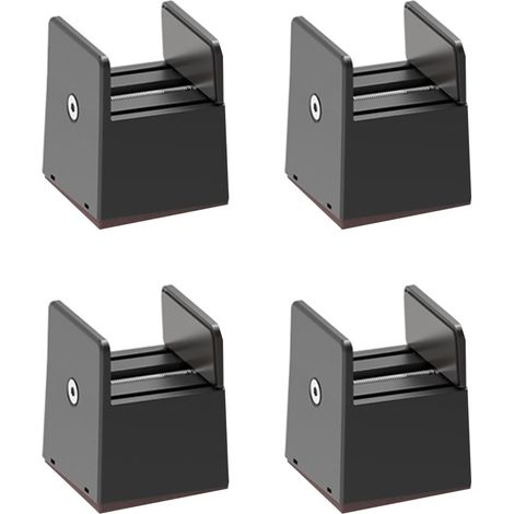 Lot de 4 rehausseurs lit multifonctionnels gain place (5 cm) (1/4)
