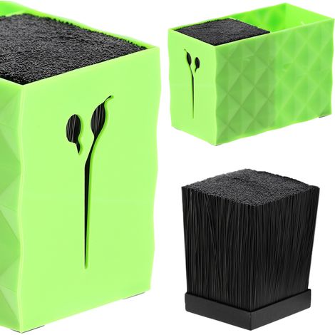 Supporto organizer per forbici da parrucchiere, vaso di fiori verde (1/5)