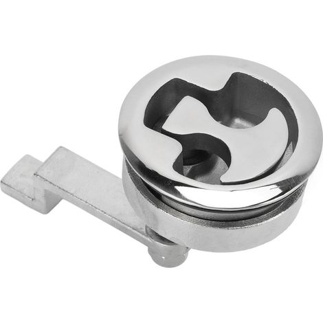 Verrou de plancher de bateau, verrou de trappe, encastré, en acier inoxydable poli miroir pour tiroirs de navire (1/5)