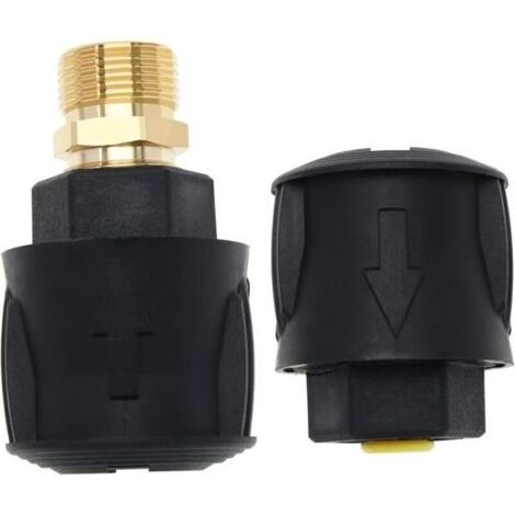 PA Raccord Rapide Haute Pression Compatible Karcher K2 K7 Adaptateur Tuyau Nettoyeur (1/4)