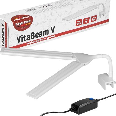 Lámpara LED Kruger Meier VitaBeam V de 14 W para acuarios de 30 a 80 litros. (1/5)