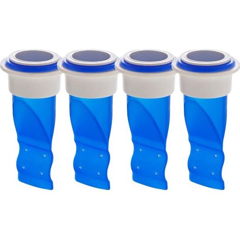 Desagüe antirretorno，Desagüe universal de silicona para suelo，Ajustable y a prueba de fugas，cocina e inodoro (Azul，4 piezas) (1/5)