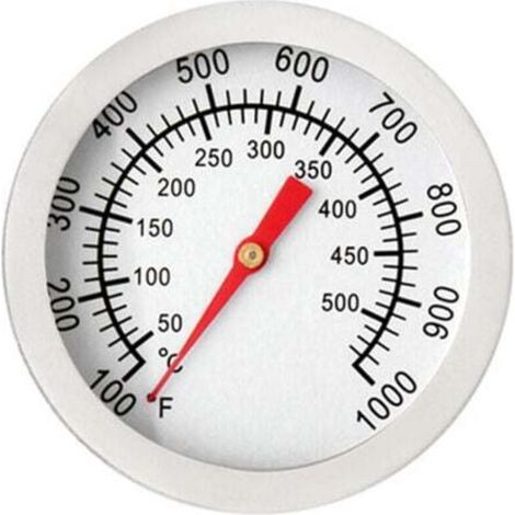 Thermomètre pour Barbecue, Thermomètre de Four en Acier Inoxydable Max 500°C/1000°F Affichage analogique Thermomètre pour Four, Four à Pizza, Four à Bois (1/4)