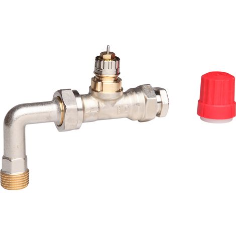 Danfoss Ventilgehäuse RA-K Durchgangsausführung mit Bogen, R 1/2", Kvs: 2,5 (1/5)