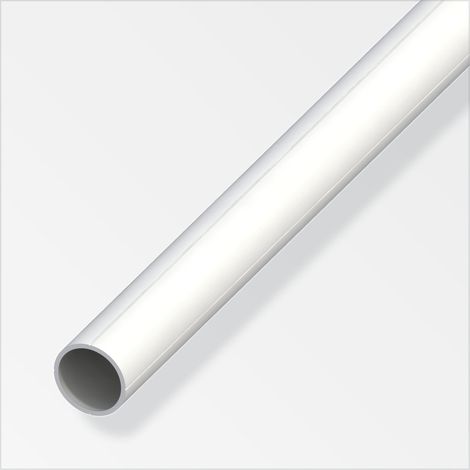 tubo tondo 7.5x1pvc bianco - 1 metro. (1/4)