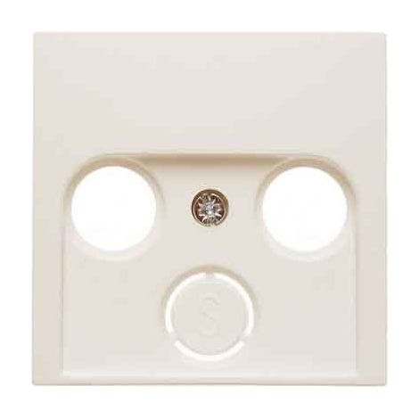 HAGER S1 PLAQUE DE CONNECTEUR DOUBLE TRIPLE GLOSS BLANC BERKER 12038982