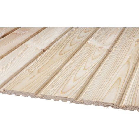 Profilholz Kiefer A B-Sortierung Softlineprofil 200 x 9,6 cm 12,5 mm Profilholz (1/2)