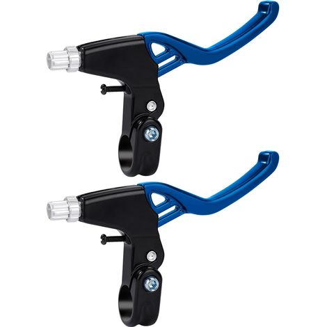 Fahrradbremshebel, Lenkerbremshebel, Vollaluminiumlegierung für Lenker mit 2,2 cm Durchmesser, MTB, Rennrad, Blau, 1 Paar (1/5)