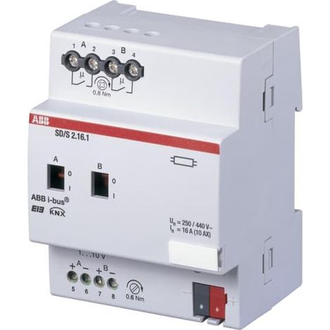 Module 2 Sorties Variation d'Éclairage 1-10 V 16A Mrd 2CDG110079R0011 ABB 588304 (1/3)