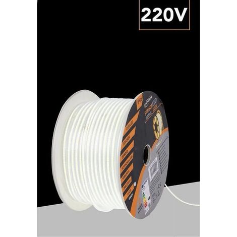 Trade Shop - Bobina 100mt Strip Led Cob 220v Esterno Ip65 Luce 3000k 4000k 6500k 220v-cob-288 - (1/4)