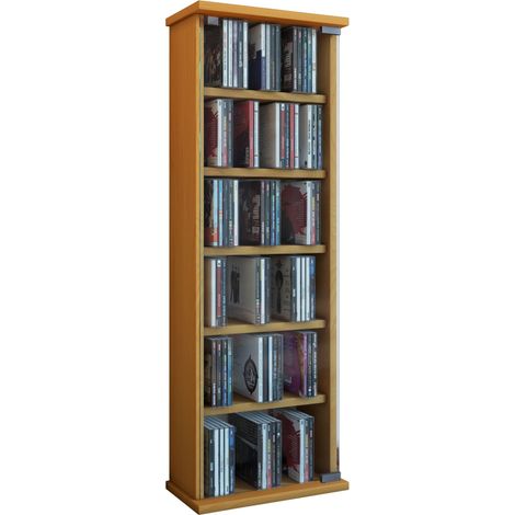 Legno CD DVD Stand Mensola Vetro Porta Vetro Vetro 92x31x18 - VCM
