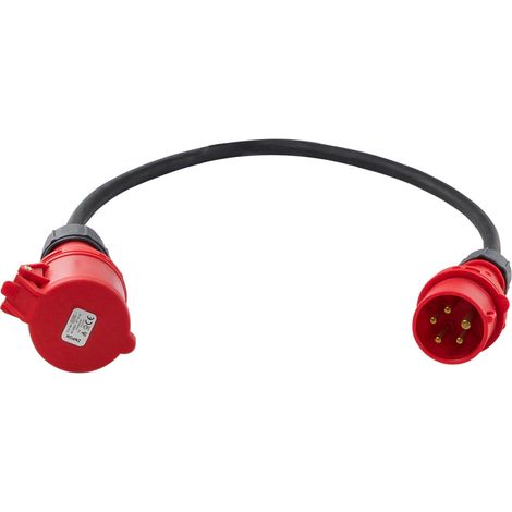 Anschlusskabel CEE Adapter Starkstrom 400V 16A auf 32A Kupplung 5-polig (1/3)