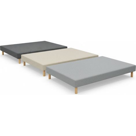 Sommier Essenzia TRADITION GRAPHIC 19cm Couleur 160x220 Anthracite Lattes