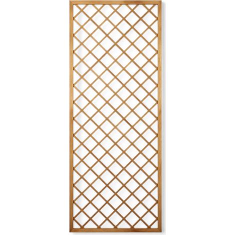 Pannello grigliato traliccio recinzione in legno massello di pino piallato e autoclavato Grity - L60xH180 cm