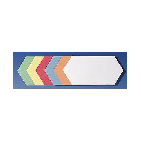 Moderationskarte 20,5 x 9,5 cm (B x H) 130g/m Altpapier 100 % recycelt farbig sortiert 300 St./Pack. (1/4)