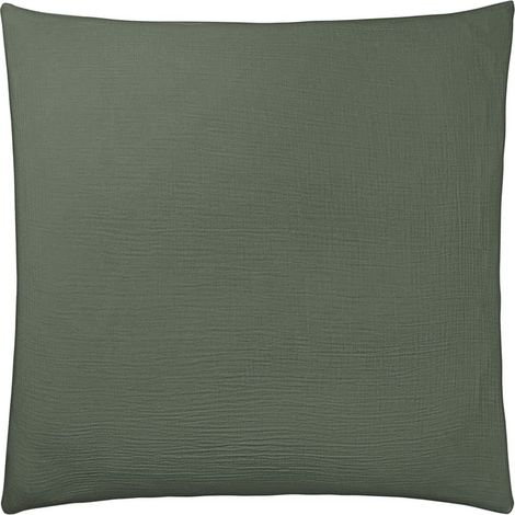 Taie d'oreiller en gaze de coton, Jardin Anglais, 65 x 65 cm (1/4)