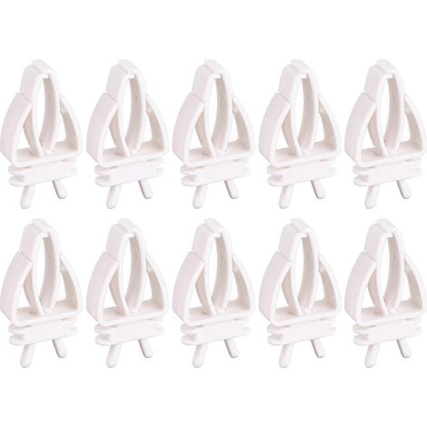 Ensemble de 10 supports pour mangeoires à oiseaux, accessoire de fixation pour fruits, légumes ou récipients dans la cage.-AquaForge (1/5)