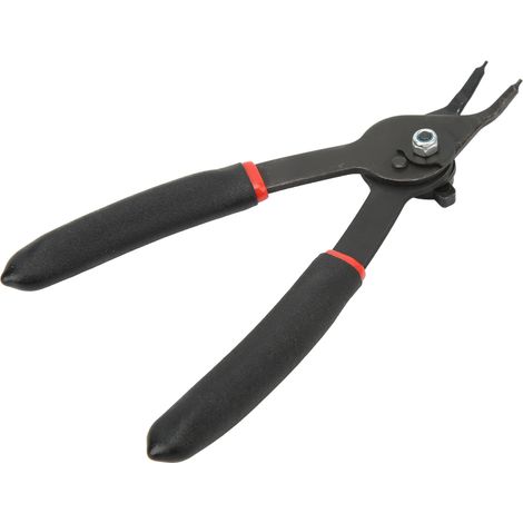 Pince à circlips de 15 cm (6 po) en acier, pour le retrait des circlips internes et externes, mâchoires à 45°. (1/5)