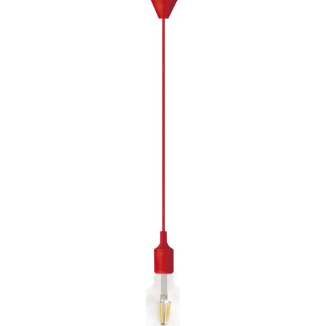 Kit colgante onlex silicona e27 rojo (1/2)