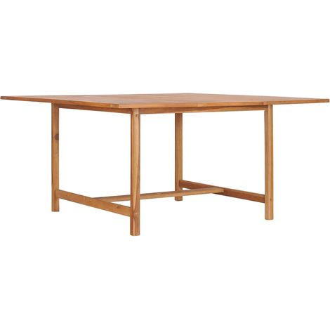 Table de jardin-Table à Manger-Table d'extérieur 150x150x76 cm Bois de teck solide 488902 (1/5)