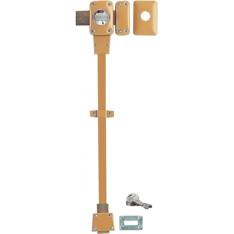 Thirard – Verrou à bouton Mirage 6 pour porte d'entrée – Cylindre 45mm – Tringle basse en acier – 3 clés en bronze – Verrouillage vertical (1/5)