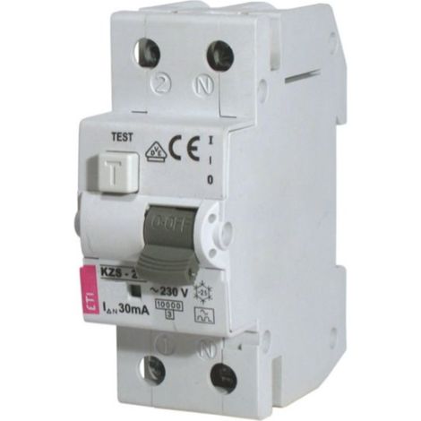 Fehlerstromschutzschalter 2P 10A B 0,03A Typ A KZS-2M 002173202