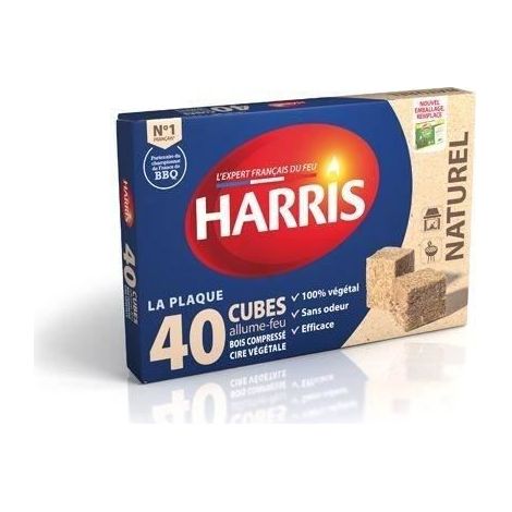 Cubes allume-feu - 100% végétal - Bois - Cire végétale - Enrichis à l'huile naturelle