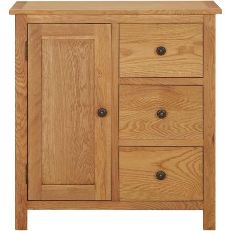 Maison Exclusive - Credenza 70x35x75 cm Legno Massello di Rovere