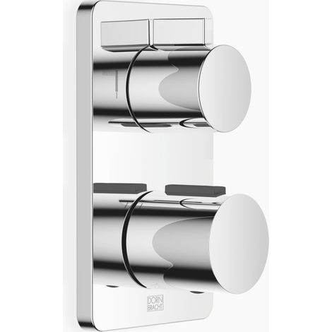 Thermostat encastré LULU de Dornbracht avec régulation de débit à (1/4)
