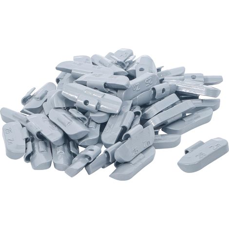 Bgs Pesos de equilibrado en zinc metálico 25 g 100 uds