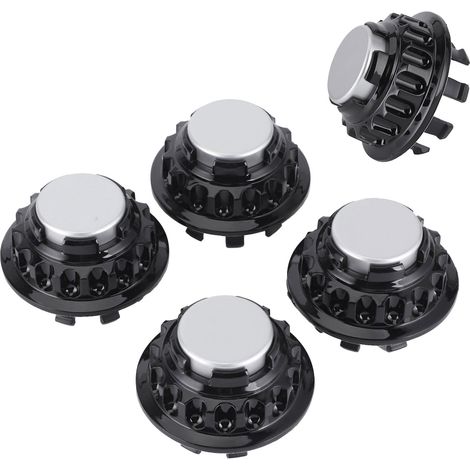 Lot de 4 enjoliveurs de roue pour Tesla Model 3, Model S et Model X (tous modèles), noir. (1/5)
