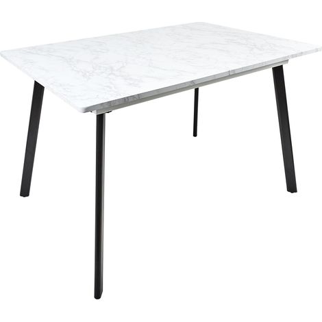 Table extensible effet marbre 4 à 6 places (1/5)