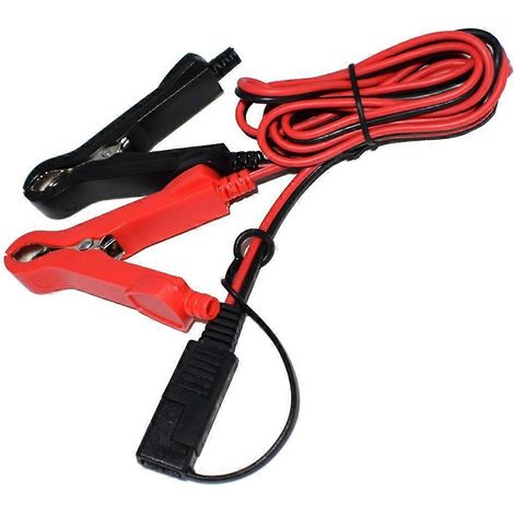 Câble adaptateur SAE vers pinces crocodiles pour moto, 100 cm, 12 V, 10 A, câble d'alimentation 18 AWG-17123.3CM
