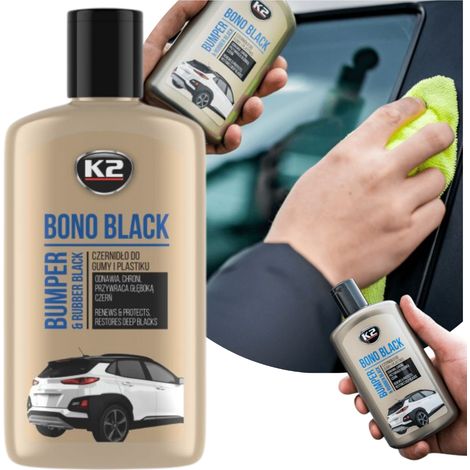 Schwärzungsmittel für Gummi, Reifen und Kunststoffe K2 BONO BLACK 250ml Intensives Schwarz (1/5)