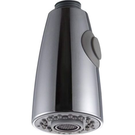 Douchette Robinet Cuisine 2 Jets Tête de Robinet de Rechange Douchette pour Robinet Remplacement Douchette pour Mitigeur Cuisine, Chromé, G1/2" (1/5)