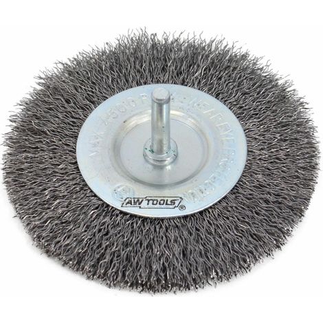 Spazzola metallica awtools wire brush 115 mm alta resistenza