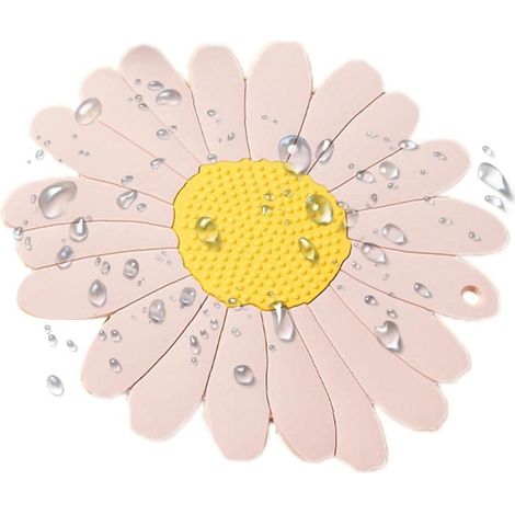 manique en silicone antidérapante en forme de tournesol pour table de cuisine ou salle à manger. (1/5)