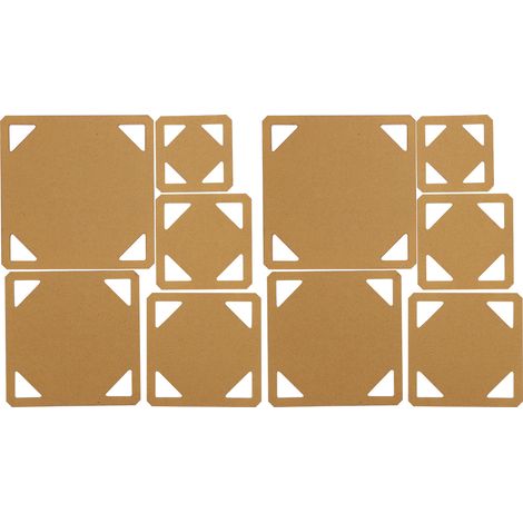 10 gabarits acryliques pour patchwork, gabarits de couture, pochoirs de quilt DIY, outils de quilting, 10 pièces (1/5)