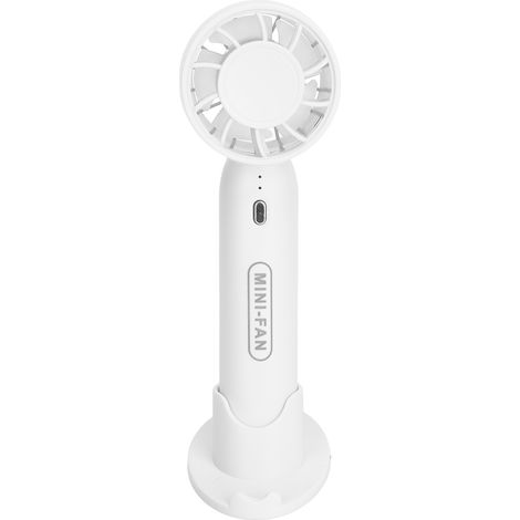 Ventilateur de cils silencieux, portable, rechargeable, sur pied, à 3 vitesses réglables, pour extensions de cils, blanc (1/5)
