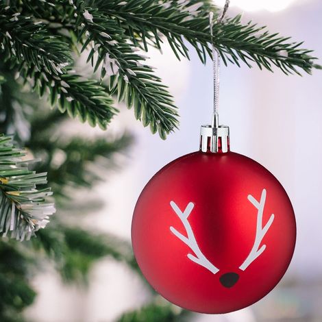 Rentier weihnachtskugeln set 50 teilig