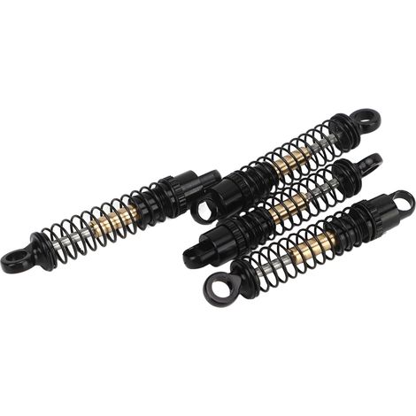 Satz mit 4 RC 43mm Gewinde-Aluminium-Stoßdämpfern für Axial SCX24 1/24 Crawler (schwarz) (1/4)