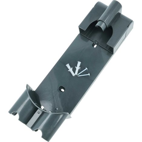 vhbw Zubehörhalter kompatibel mit Dyson V7, V12 Detect Slim Absolute Staubsauger-Zubehörteile - Wandhalterung, 32 x 9,5 x 6,8 cm Grau